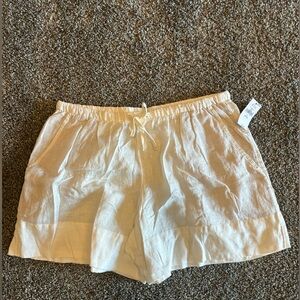 GAP Women's Cream High Waist Shorts